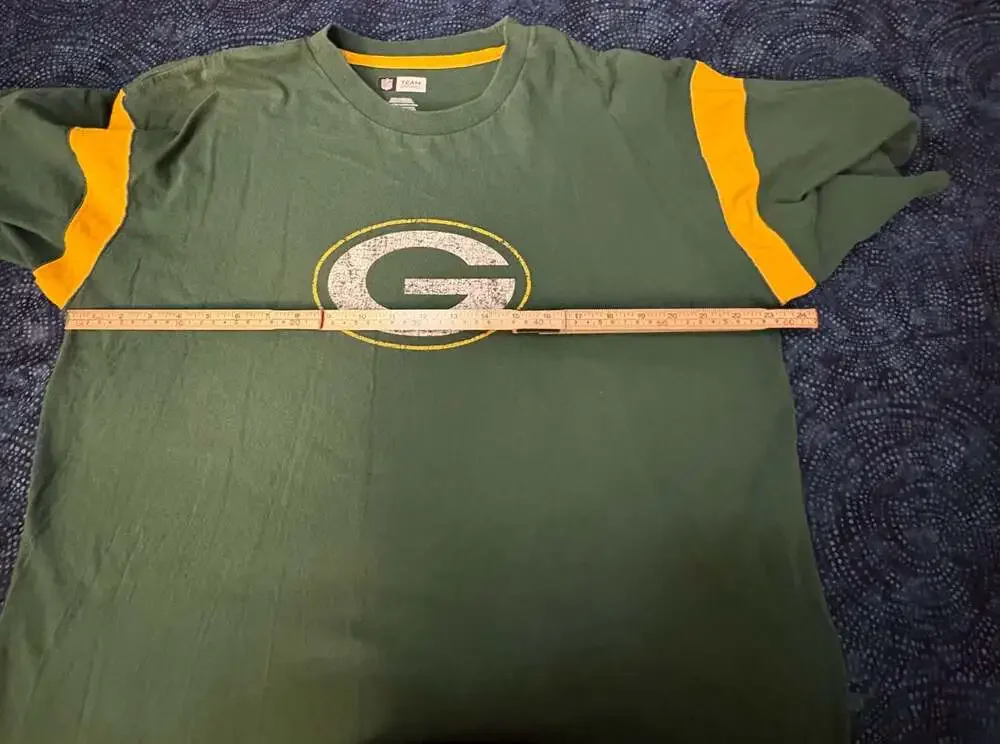 Vintage NFL Green Bay Packers Team Apparel Screen Print T-Shirt Men's XL